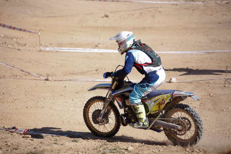 Elche, Spain. November 19, 2019: Motocross Competition in the city of Elche, Spain.のeditorial素材