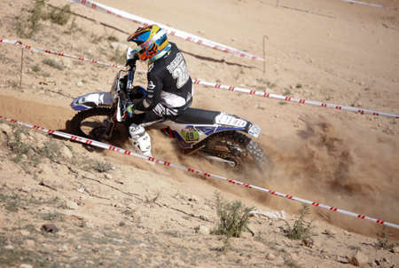 Elche, Spain. November 19, 2019: Motocross Competition in the city of Elche, Spain.のeditorial素材
