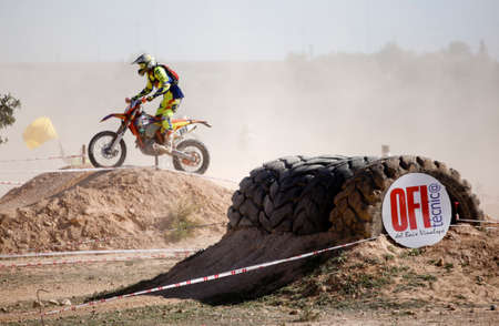 Elche, Spain. November 19, 2019: Motocross Competition in the city of Elche, Spain.のeditorial素材