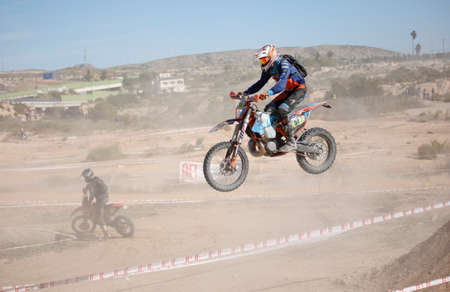Elche, Spain. November 19, 2019: Motocross Competition in the city of Elche, Spain.のeditorial素材