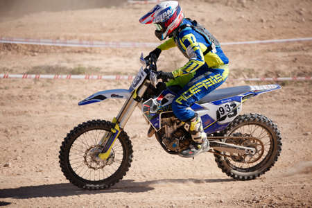 Elche, Spain. November 19, 2019: Motocross Competition in the city of Elche, Spain.のeditorial素材