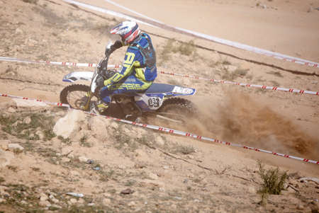 Elche, Spain. November 19, 2019: Motocross Competition in the city of Elche, Spain.のeditorial素材