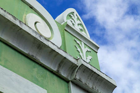 Detail old house Puerto Plataの写真素材