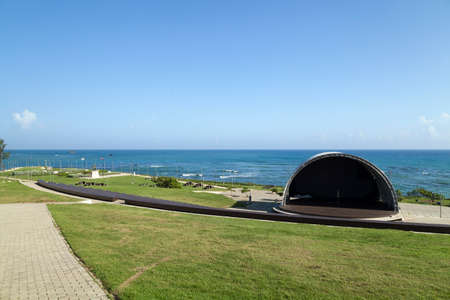 Theater in Puerto Plata by the seaのeditorial素材