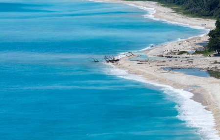 Coast of the beach in Barahonaの写真素材