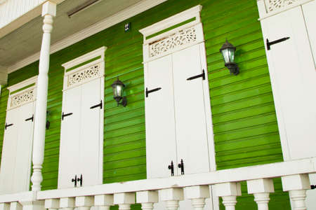 Colonial house in santiagoの写真素材