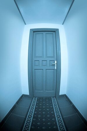Door at the end of the corridorの写真素材