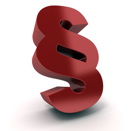 3D rendering of a black paragraph symbolの写真素材