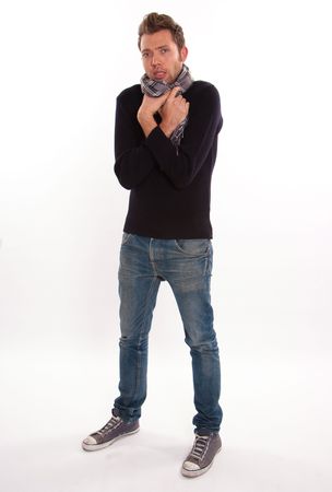 
Isolated portrait of a young man in casual clothes
の写真素材