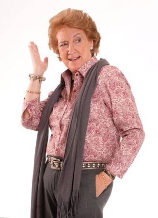 
Elegant senior lady with an angry gesture
の写真素材