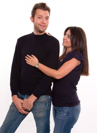 
Isolated picture of a  young couple with casual attire
の写真素材