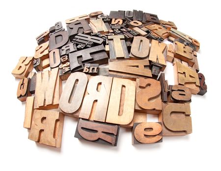

Wooden typescript letters against a white background

の写真素材