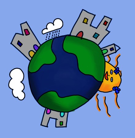 
Illustration of the Earth seen from a child point of view
の写真素材