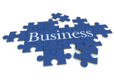 
3D rendering of a forming puzzle with the word Business
の写真素材