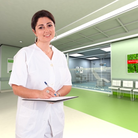 
Female medical professional in a modern clinic
の写真素材