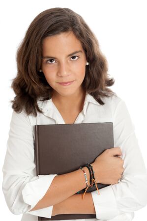 

Portrait of an smiling young girl holding a book

の写真素材