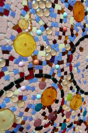 Close up shot on a mosaicの写真素材