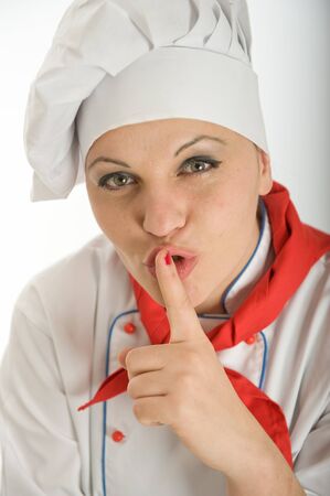 

Female chef with a hushing gesture

の写真素材