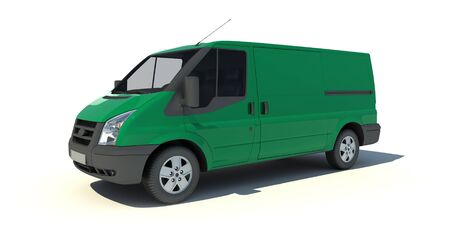 

3D rendering of a green transportation van with no brand name

の写真素材