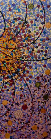 Close up shot on a mosaicの写真素材
