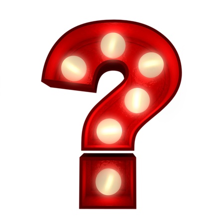 
3D rendering of a glowing question mark, part of an Alphabet ideal for show business signs
の写真素材