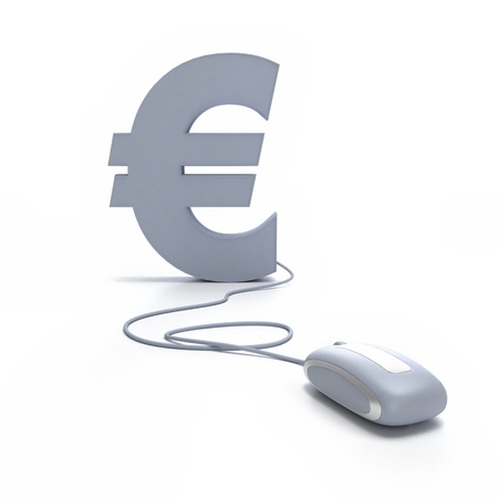 

3D rendering of the Euro symbol connected to a computer mouse

の写真素材