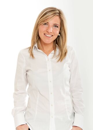 

Portrait of an attractive smiling blonde woman in white shirt

の写真素材