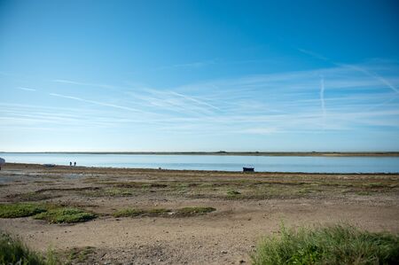 Estuary in Brittany, Franceの写真素材