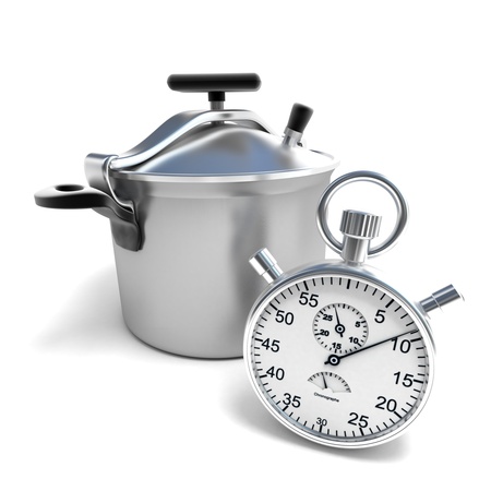 
3D rendering of a pressure cooker with a stopwatch
の写真素材