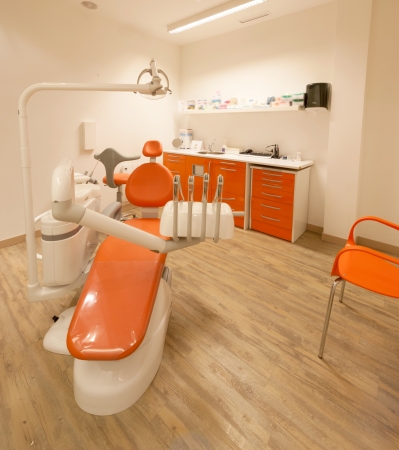 Modern orange dentist cabinetの写真素材