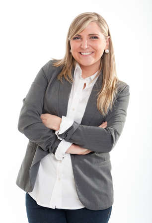 
Cute young blond woman in a casual vest
の写真素材