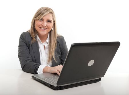 
Young businesswoman, at her desk with a happy expression
の写真素材