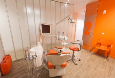 Modern orange dentist cabinetの写真素材
