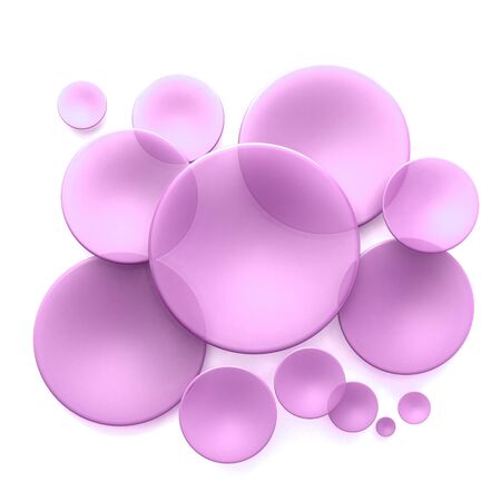 Abstract background with pink transparent disksの写真素材