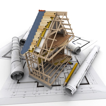 Technical details of home constructionの写真素材