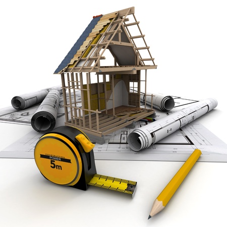 Technical details of home constructionの写真素材