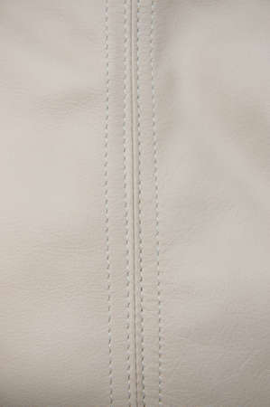 Close up shot on beige leatherの写真素材