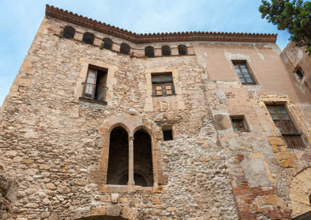 Old stone medieval buildingのeditorial素材