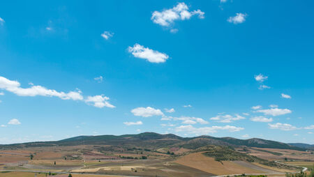 Typical landscape of the center of Spainの写真素材