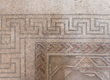 Old roman mosaicの写真素材