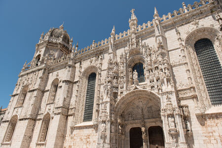 Beautiful gothic Portuguese Cathedralの写真素材