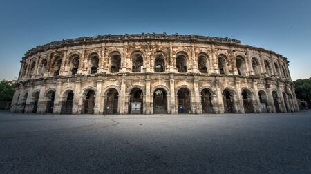 Ancient roman Arena of Nimes, Franceの写真素材