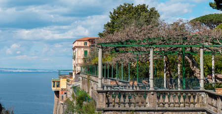 View of the upper part of Naples in Italyの写真素材