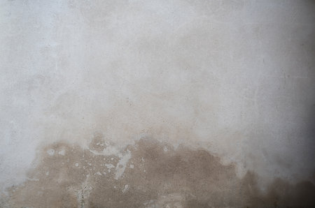 A wall showing signs of water damageの写真素材