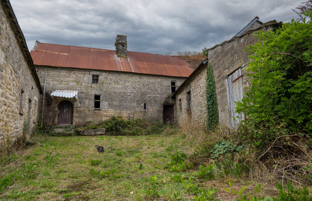 Old farm in Brittany, Franceの写真素材