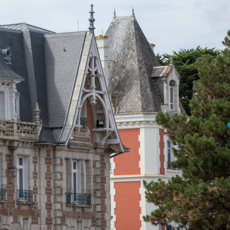 Beautiful French manors from the 19th centuryの写真素材