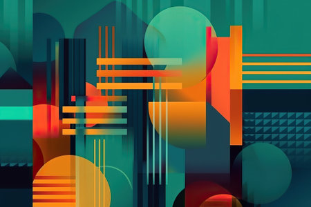 Multicolored abstract fluid background ideal for backdrops, generative aiの素材