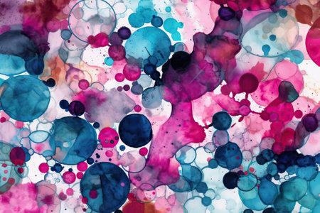 abstract watercolor splash background, generative aiの素材