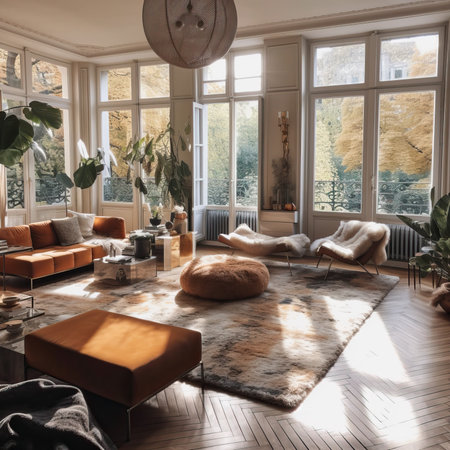 Minimalist interior design decor, generative aiの素材