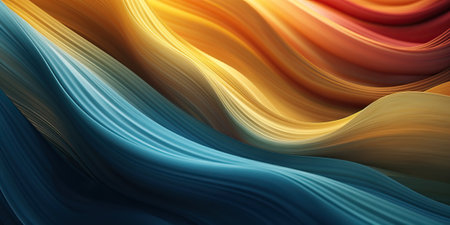 Abstract multicolored swirling background, generative aiの素材